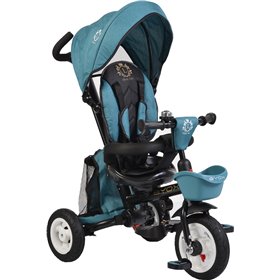 "Byox Παιδικό Τρίκυκλο Ποδήλατο Πτυσσόμενο Byox Παιδικό Τρίκυκλο Ποδήλατο Πτυσσόμενο, Μετατρεπόμενο με Χειρολαβή Γονέα & Σκίαστρο Flexy Lux για 18+ Μηνών Τιρκουάζ