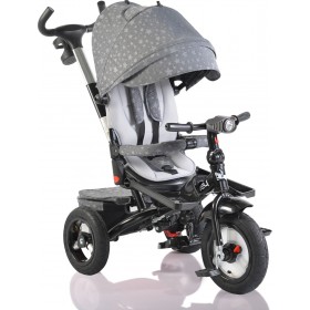 "Byox Παιδικό Τρίκυκλο Ποδήλατο με Air Wheels Byox Παιδικό Τρίκυκλο Ποδήλατο με Air Wheels, Αποθηκευτικό Χώρο, Σκίαστρο & Χειρολαβή Γονέα Jockey για 1-5 Ετών Γκρι