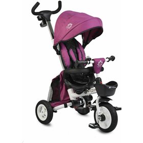 "Byox Παιδικό Τρίκυκλο Ποδήλατο Πτυσσόμενο Byox Παιδικό Τρίκυκλο Ποδήλατο Πτυσσόμενο, Μετατρεπόμενο με Χειρολαβή Γονέα & Σκίαστρο Flexy Lux για 18+ Μηνών Μωβ