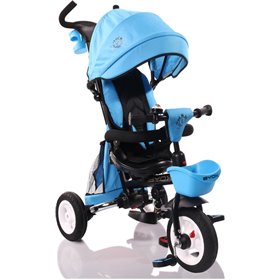 "Byox Παιδικό Τρίκυκλο Ποδήλατο Πτυσσόμενο Byox Παιδικό Τρίκυκλο Ποδήλατο Πτυσσόμενο, Μετατρεπόμενο με Χειρολαβή Γονέα & Σκίαστρο Flexy Lux για 18+ Μηνών Μπλε