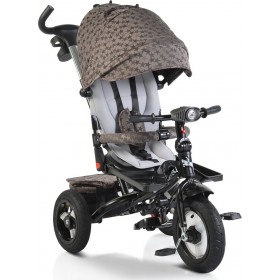 "Byox Παιδικό Τρίκυκλο Ποδήλατο με Air Wheels Byox Παιδικό Τρίκυκλο Ποδήλατο με Air Wheels, Αποθηκευτικό Χώρο, Σκίαστρο & Χειρολαβή Γονέα Jockey για 1-5 Ετών Μπεζ