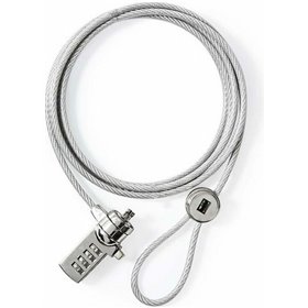 "Nedis Κλειδαριά για Η/Υ με Συνδυασμό 1 Nedis Κλειδαριά για Η/Υ με Συνδυασμό 1,8m Ασημί