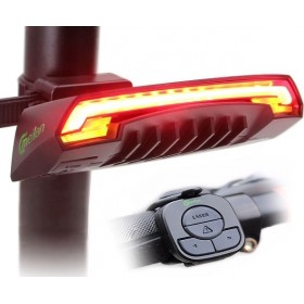 6134 Οπίσθιο Φώς Ποδηλάτου Ασύρματο Laser Επαναφορτιζόμενο με USB και Φλας με Χειριστήριο