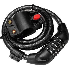 Ctech CTL-0002 Κλειδαριά Ποδηλάτου Κουλούρα με Συνδυασμό Μαύρη Ctech CTL-0002 Κλειδαριά Ποδηλάτου Κουλούρα με Συνδυασμό Μαύρη
