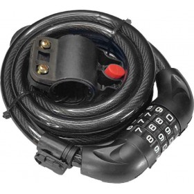 Ctech CTL-0004 Κλειδαριά Ποδηλάτου Κουλούρα με Συνδυασμό Μαύρη Ctech CTL-0004 Κλειδαριά Ποδηλάτου Κουλούρα με Συνδυασμό Μαύρη