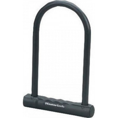 Master Lock U-Lock Hardened Steel Κλειδαριά Ποδηλάτου Πέταλο με Κλειδί Μαύρη