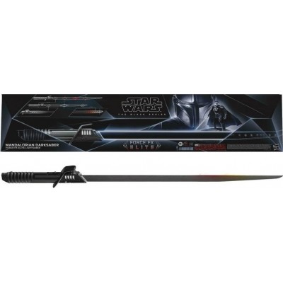 Hasbro Star Wars Mandalorian Black Series: Lightsaber Mandalorian Darksaber Σπαθί 1/1 Force FX Elite