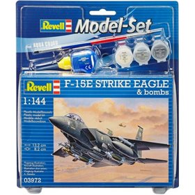 "Revell Model Set F-15E Strike Eagle & Bombs 1:144 (Περιλαμβάνει Κόλλα Revell Model Set F-15E Strike Eagle & Bombs 1:144 (Περιλαμβάνει Κόλλα, Πινέλο & Χρώματα)