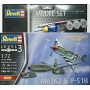 Revell Σετ Πολεμικά Αεροπλάνα Me262 &amp P-51B με Χρώματα &amp Κόλλα