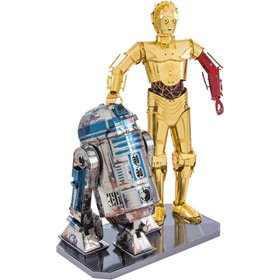 Fascinations Metal Earth Star Wars: C-3PO and R2-D2 Deluxe Model Kit Fascinations Metal Earth Star Wars: C-3PO and R2-D2 Deluxe Model Kit