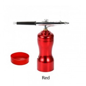 Airbrush Metallic Pink Jyd-288 0,3 mm &amp Mini Air Συμπιεστής Red