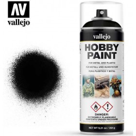 Acrylicos Vallejo Hobby Paint Χρώμα Μοντελισμού σε Spray Black 264g/400ml 400ml Acrylicos Vallejo Hobby Paint Χρώμα Μοντελισμού σε Spray Black 264g/400ml 400ml