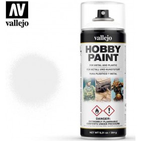 Acrylicos Vallejo Hobby Paint Χρώμα Μοντελισμού σε Spray White 264g/400ml 400ml Acrylicos Vallejo Hobby Paint Χρώμα Μοντελισμού σε Spray White 264g/400ml 400ml