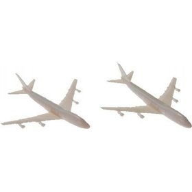 Αεροπλάνα Πλαστικά Μακέτας 4τμχ 3.5εκ.
