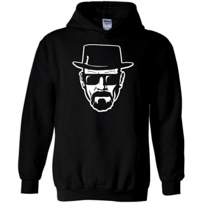 Breaking Bad Heisenberg Head Φούτερ με Κουκούλα σε Μαύρο χρώμα