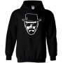 Breaking Bad Heisenberg Head Φούτερ με Κουκούλα σε Μαύρο χρώμα