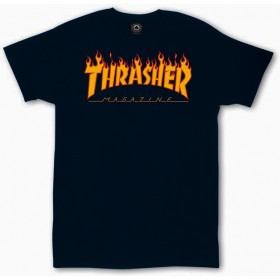 Thrasher Flame Logo T-shirt σε Μπλε χρώμα Thrasher Flame Logo T-shirt σε Μπλε χρώμα