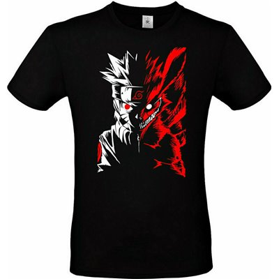 B&ampC Naruto Anime Two-Face T-shirt σε Μαύρο χρώμα