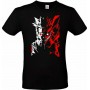 B&ampC Naruto Anime Two-Face T-shirt σε Μαύρο χρώμα