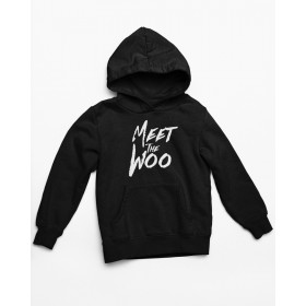 Pop Smoke V 8121 Φούτερ με Κουκούλα σε Μαύρο χρώμα