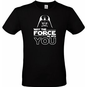 B&ampC Star Wars Darth Vader - May The Force Be With You T-shirt σε Μαύρο χρώμα