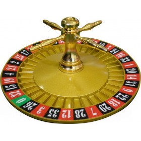 Romagnoli Ρουλέτα Ξύλινη Μαόνι Ø36εκ. με Ρουλεμάν Τροχού