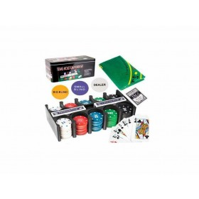 Σετ Πόκερ σε Μεταλλικό Κουτί 200 Μάρκες Casino, 2 Τράπουλες &amp Τσόχα