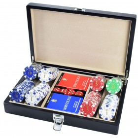 Supergifts Κασετίνα Ξύλινη με 2 Τράπουλες Dal Negro και 200 Μάρκες Poker Club O38/12gr Supergifts Κασετίνα Ξύλινη με 2 Τράπουλες Dal Negro και 200 Μάρκες Poker Club O38/12gr