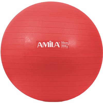 Μπάλα Γυμναστικής AMILA GYMBALL 55cm Κόκκινη