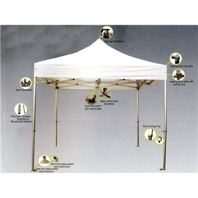 Gazebo Επαγγελματικό 3x4,5