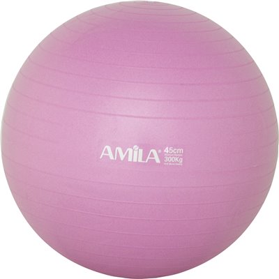 Μπάλα Γυμναστικής AMILA GYMBALL 45cm Ροζ Bulk