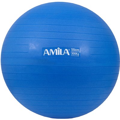 Μπάλα Γυμναστικής AMILA GYMBALL 55cm Μπλε Bulk