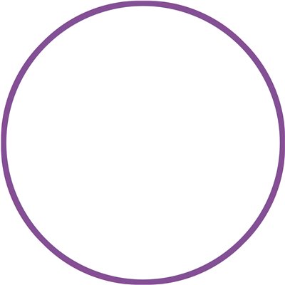 Χούλα-Χουπ HQ 70cm - Φ19mm - 280gr, Μωβ
