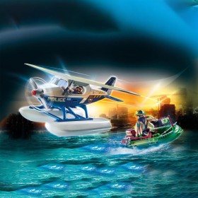 Playmobil Καταδίωξη Λαθρέμπορου από Αστυνομικό Υδροπλάνο