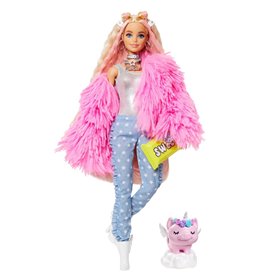BARBIE Extra Fluffy Pink Jacket - Mattel