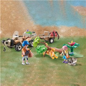 Playmobil Wiltopia Φροντιστές Ζώων με Εξερευνητικό Όχημα