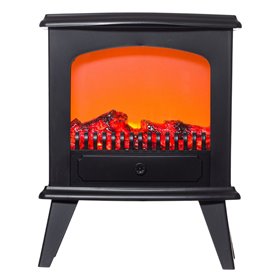 Φανάρι Σόμπα Διακοσμητικό Μαύρο με Πόδια 56x45x18 cm Φανάρι Σόμπα Διακοσμητικό Μαύρο με Πόδια 56x45x18 cm