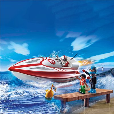 Playmobil Αγωνιστικό Ταχύπλοο Σκάφος με Μοτέρ