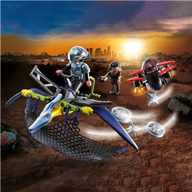 Playmobil Πτεροδάκτυλος και Μαχητές με Drone