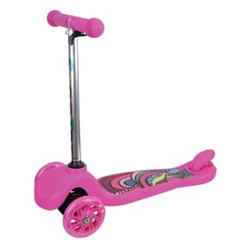 Scooter-Πατίνι για Κορίτσι Φούξια με LED Φωτιζόμενες Ρόδες