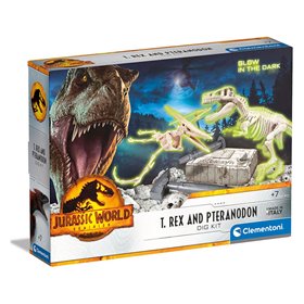 Μαθαίνω &amp Δημιουργώ T-Rex &amp Πτερόσαυρος Jurassic - Clementoni