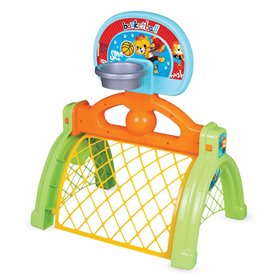 Προσχολικό Παιχνίδι Μπασκετ &amp Τέρμα 2σε1 με 2 Μπάλες