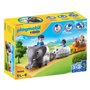 Playmobil 123 Τρενάκι με Βαγόνια Ζωάκια 