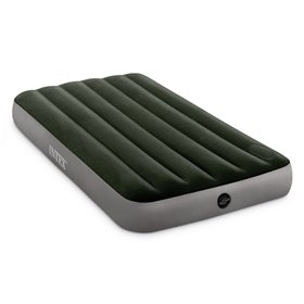 Φουσκωτό Στρώμα Ύπνου Μονό Γκρι με Τρόμπα 0.99x0.25x1.91 m - Intex