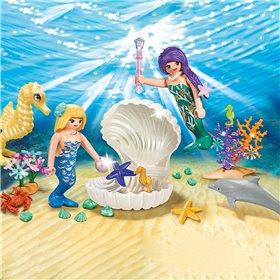 Playmobil Maxi Βαλιτσάκι Γοργόνες με Κοχύλι