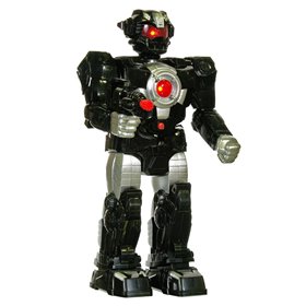 Ρομπότ Παιχνίδι Μπαταρίας Μαύρο με Κίνηση Φως &amp Ήχο