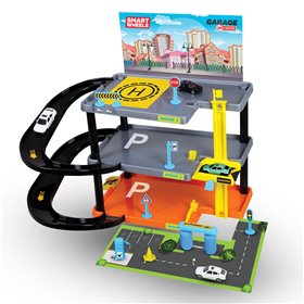 Γκαράζ με 3 Επίπεδα &amp Μεταλλικά Αυτοκίνητα