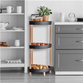 Ραφιέρα Οργάνωσης Γωνία Ξύλινη 3 Θέσεων 33x33x80 cm