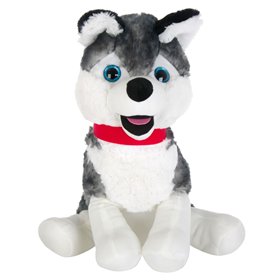 Λούτρινο Σκυλάκι Husky Καθιστό 45 cm
