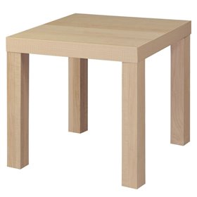 Τραπεζάκι MDF Φυσικό Χρώμα 45x45x45 cm